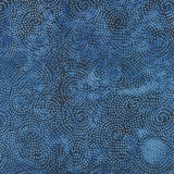 Porcelain Blue Batiks - Paisley Dot Blue Ocean Yardage Primary Image