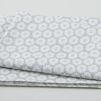 Ups-A-Daisy - Retro Daisies Gray 2 Yard Cut