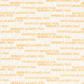 Harvest Wishes - Fall Words Whitewashed Yardage