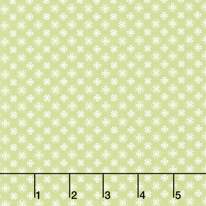 Buttercup and Slate - Stitched Stars Clover Yardage