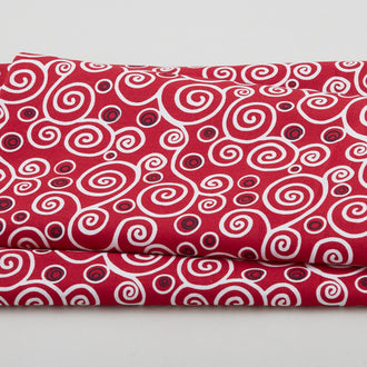 Sweet Liberty - Swirls Red 2 Yard Cut