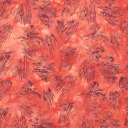 Chromatic Batiks - Lines Orange Sunset Yardage