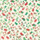 Holiday Charms - Holiday ColorstoryStockings Cream Yardage Primary Image