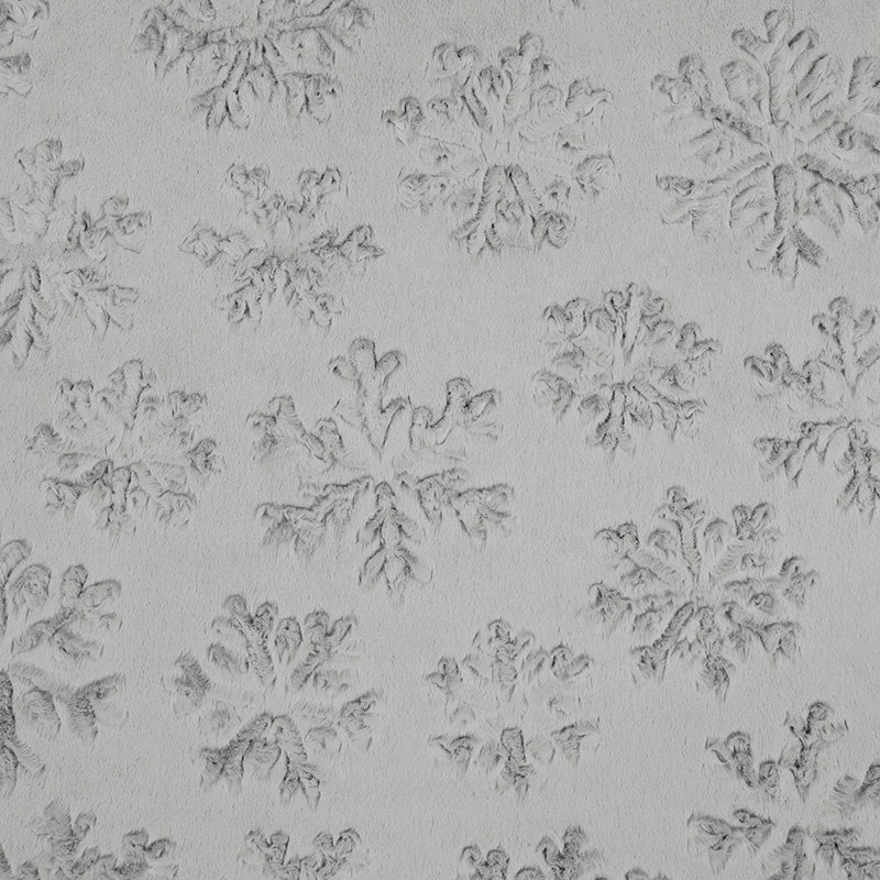Luxe Cuddle® - Snowflake Silver Yardage Primary Image