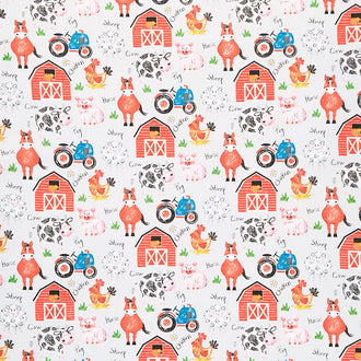 Coloring on the Farm - Barnyard Gray Yardage