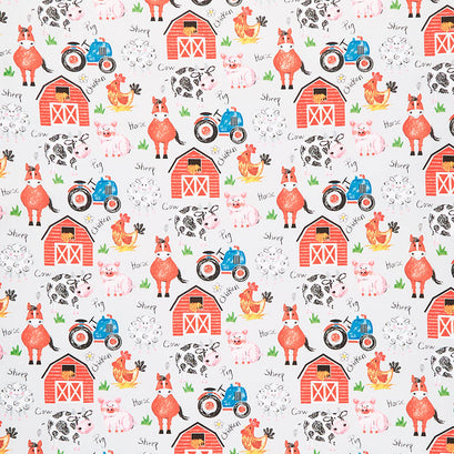 Coloring on the Farm - Barnyard Gray Yardage