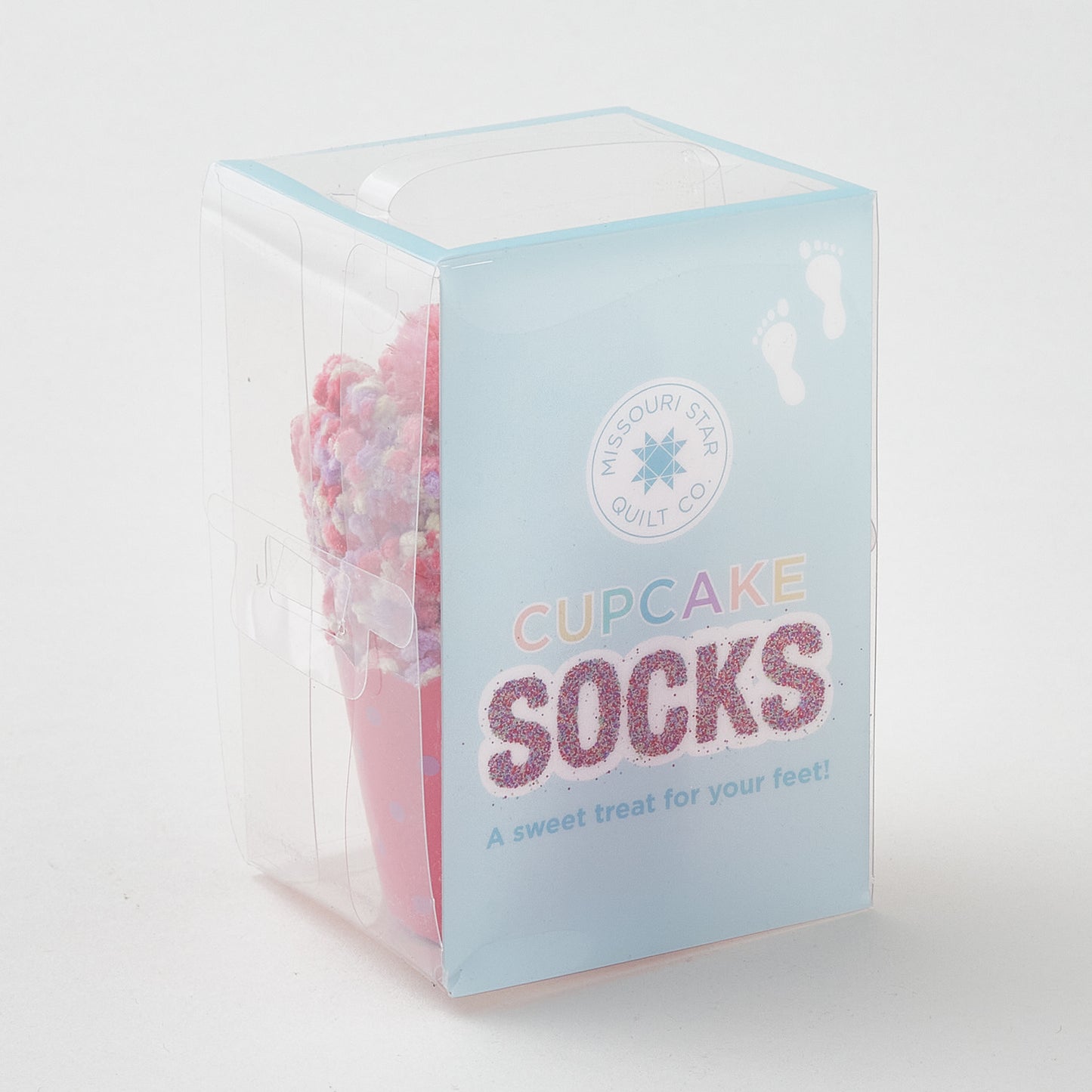 Assorted Cupcake Socks in Acetate Boxes Alternative View #3