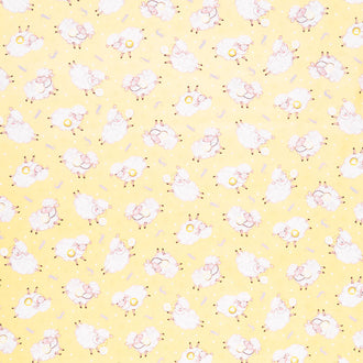 Sweet Dreams - Tossed Sheep Yellow Yardage