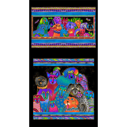 Kindred Canines - Dog Pillow Multi Metallic Panel
