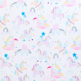 Cuddle® Prints - Unicorn Land Multi Digitally Printed Yardage