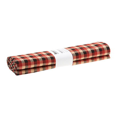 Rustic Journey - Woodland Plaid Red Tan 2 Yard Cut