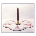 Gnomes in the Round Tabletopper Redwork Kit Primary Image