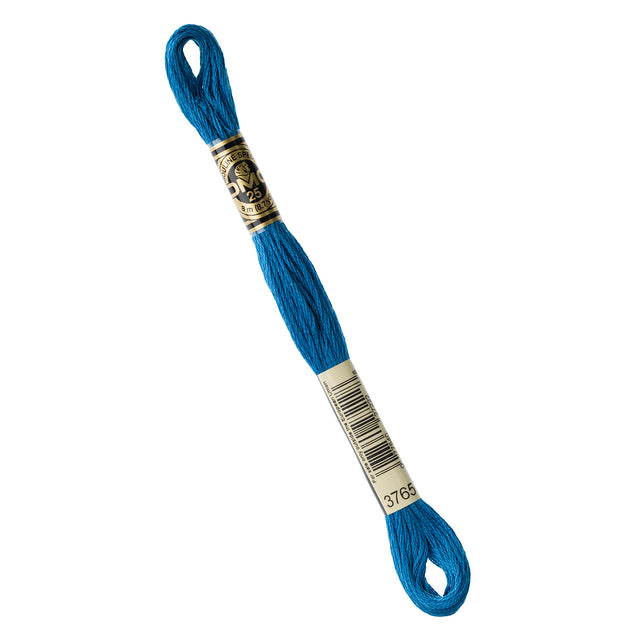 Blue Dmc Thread DMC Embroidery Floss - 3765 Very Dark Peacock Blue