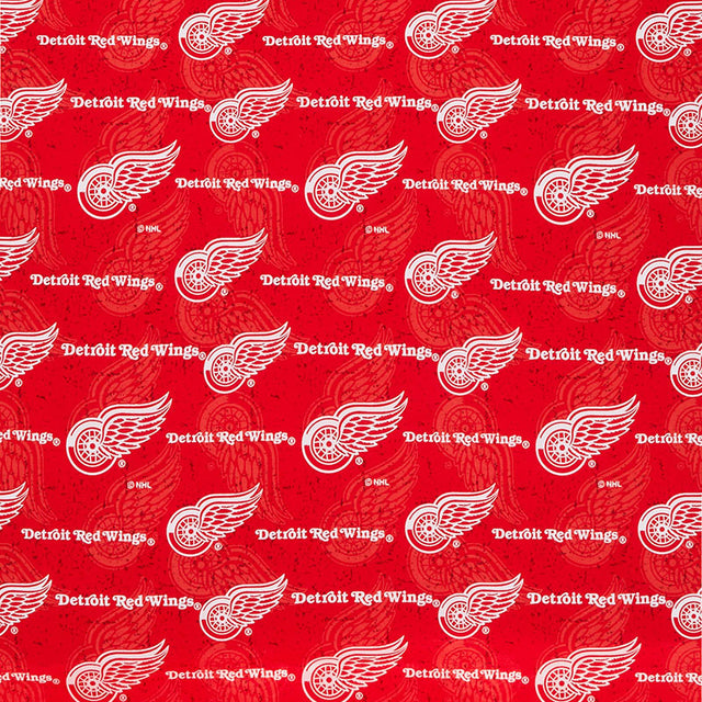 NHL - Detroit Red Wings Tone on Tone Red Yardage Primary Image
