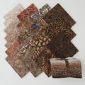 Java Batiks Brown Favorites Fat Quarter Bundle Primary Image