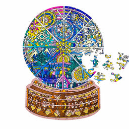 Snowglobe Wood Puzzle Primary Image