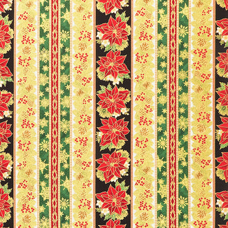 Holiday Flourish Holiday - Stripes Holiday Metallic Yardage