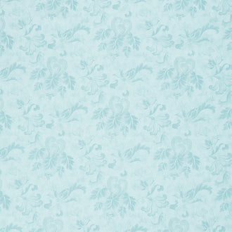 Collection for a Cause: Etchings - Friendly Flourish Aqua Yardage