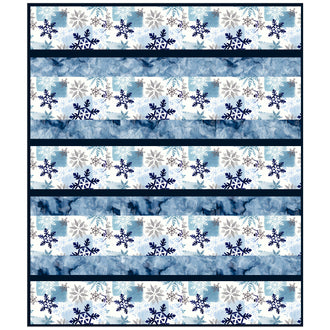 Cuddle® Quilt Kit - Crazy 8 Snowfall
