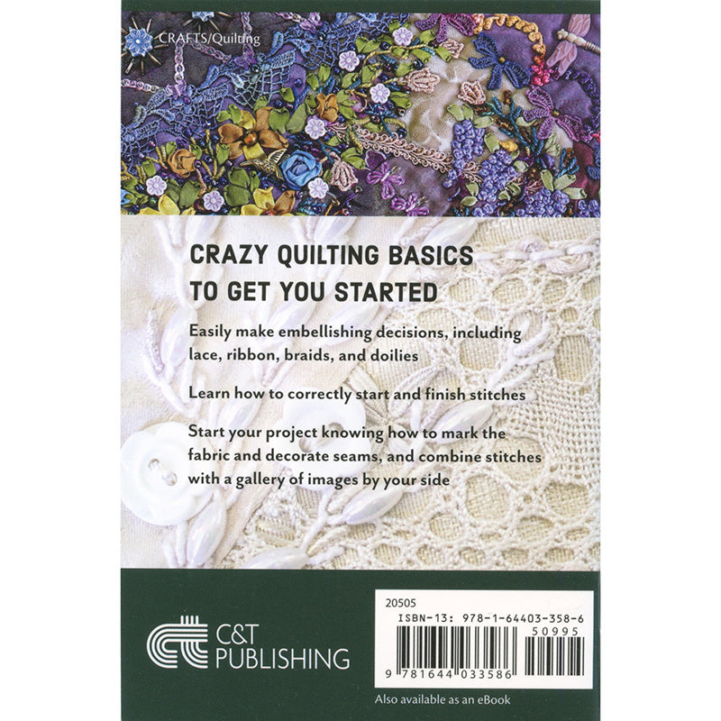 Crazy Quilting for Beginners Handy Pocket Guide Alternative View #1