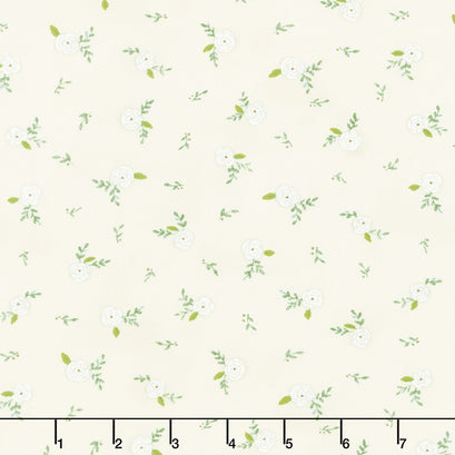 Happiness Blooms - Tossed Blooms Natural Yardage