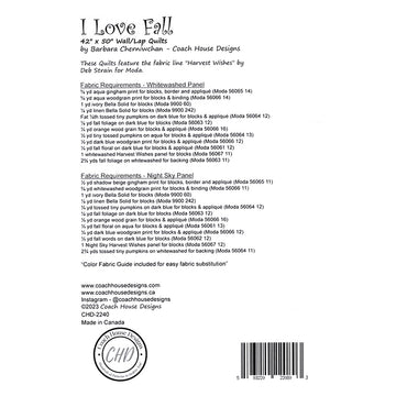 I Love Fall Quilt Pattern Alternative View #1