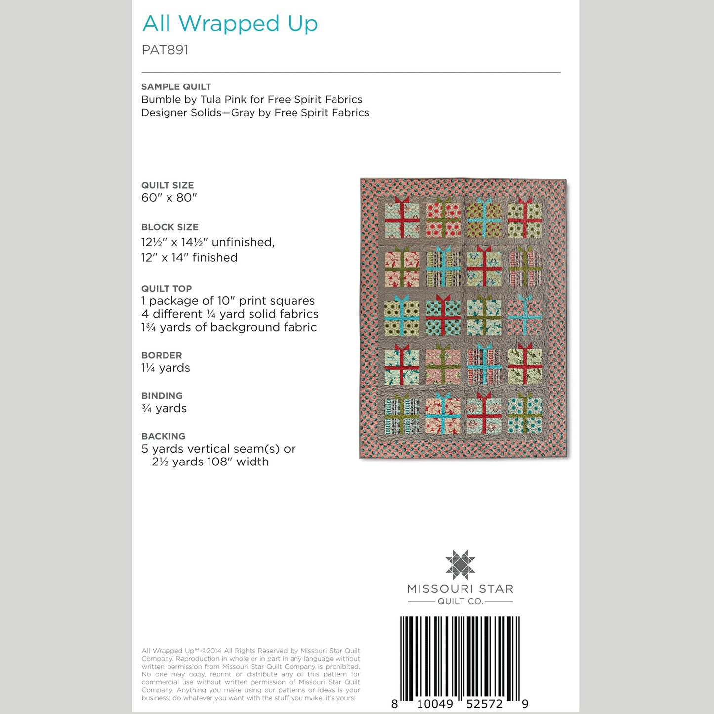 Digital Download - All Wrapped Up Quilt Pattern by Missouri Star Alternative View #1