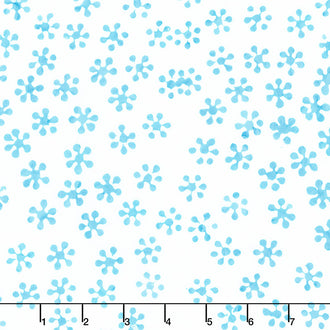 Winter Wonder Batiks - Flurries Snow Yardage