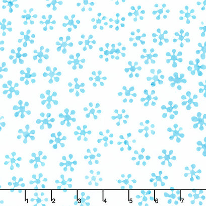 Winter Wonder Batiks - Flurries Snow Yardage