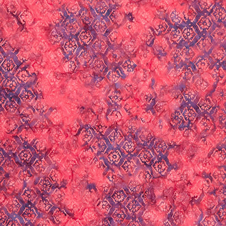 Savannah Batiks - Floral Mixed Berry Yardage