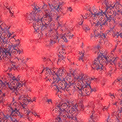 Savannah Batiks - Floral Mixed Berry Yardage