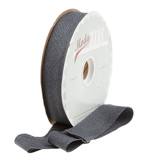 Bias Binding - Thatched Graphite
