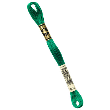DMC Embroidery Floss - 909 Very Dark Emerald Green Primary Image