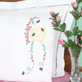 Bee Grateful Embroidery Pillowcase Set