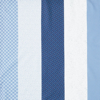 Snowfolks - Strip It 5" Stripe Blue Yardage