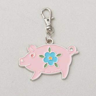Lori Holt Enamel Happy Charm - Piggy