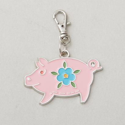 Lori Holt Enamel Happy Charm - Piggy