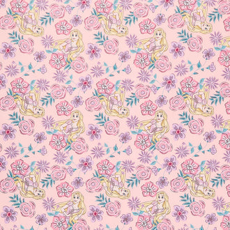 Disney Princess - Rapunzel Floral Purple Yardage