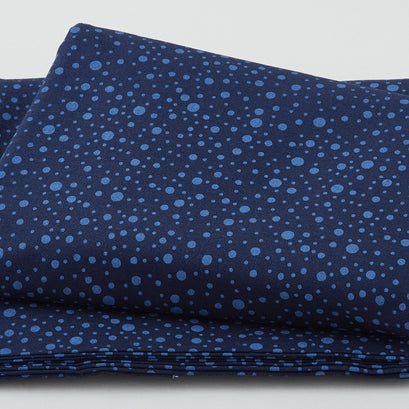 Essentials - Dotty Dots Navy on Navy 3 Yard Cut