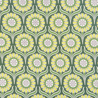 Local Honey - Pop Daisy Spruce Yardage