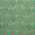 Holiday Flourish - Snow Flower - Gold ColorstoryDamask Pine Yardage Primary Image