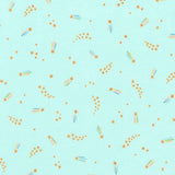 Cozy Cotton Flannels - Over the Moon Full Collection Shooting Stars Sea Mist Yardage Primary Image