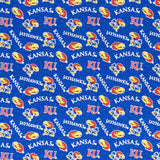 NCAA - Kansas Tone on Tone Blue Yardage Primary Image