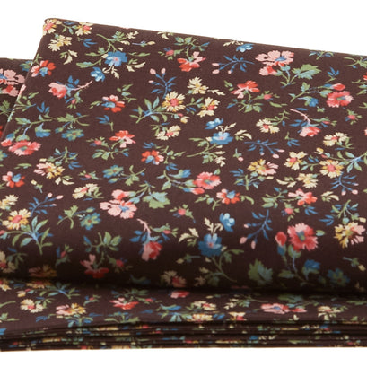 Lovely Bunch - Tossed Floral Brown 2 Yard Cut