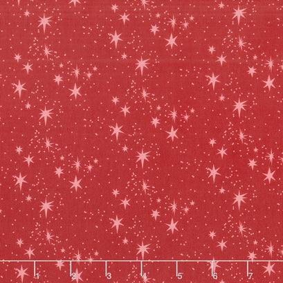 Merry Kitchmas - Stars Red Yardage