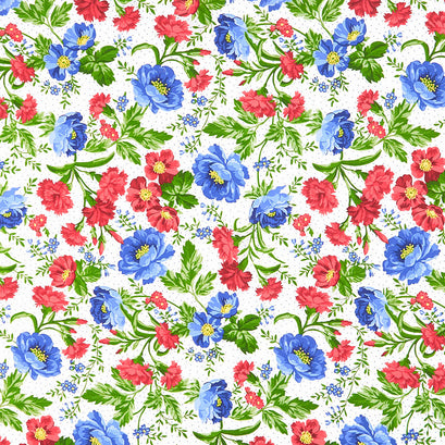 Jubilee - Floral Natural Yardage