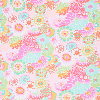 Kaffe Fassett Collective - August 2023 Asian Circles Pink Yardage