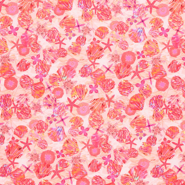 Oceanica - Shells Coral Yardage Primary Image