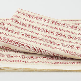 Memories in Redwork - Foulard Stripe Sand 2 Yard Cut