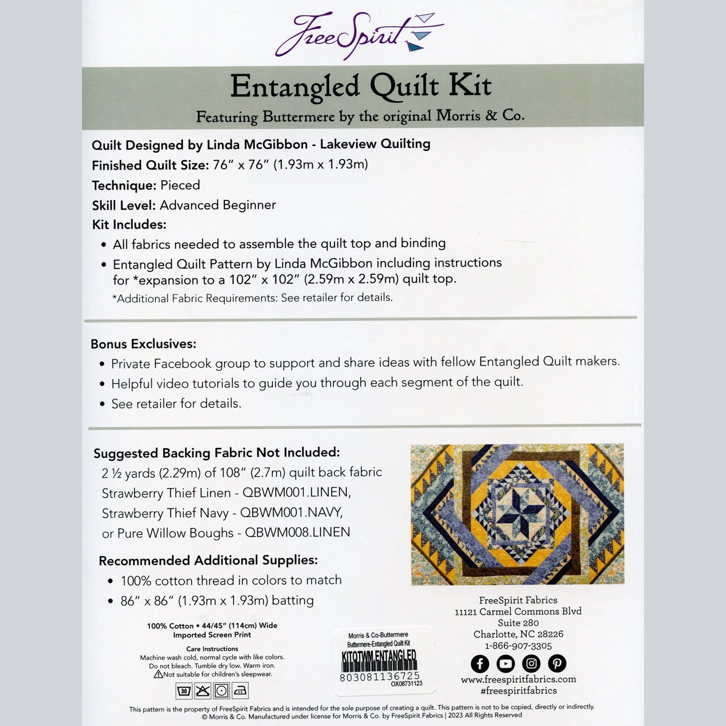 Entangled Round-About Quilt Kit Alternative View #3